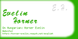 evelin horner business card